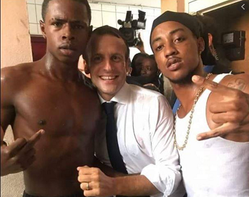 Sept 2017 - Gang StMartin durant visite du Président Emmanuel Macron 50x50